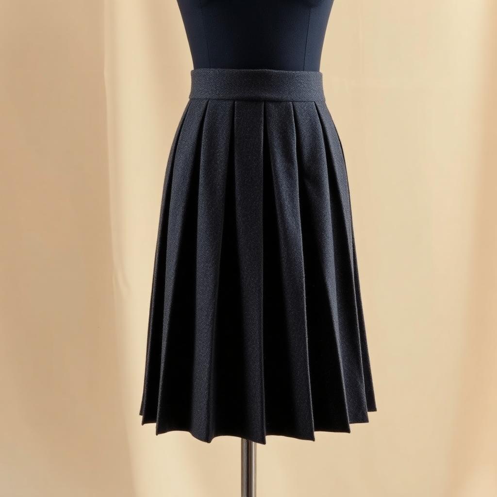 Wool Flannel Mini Skirt