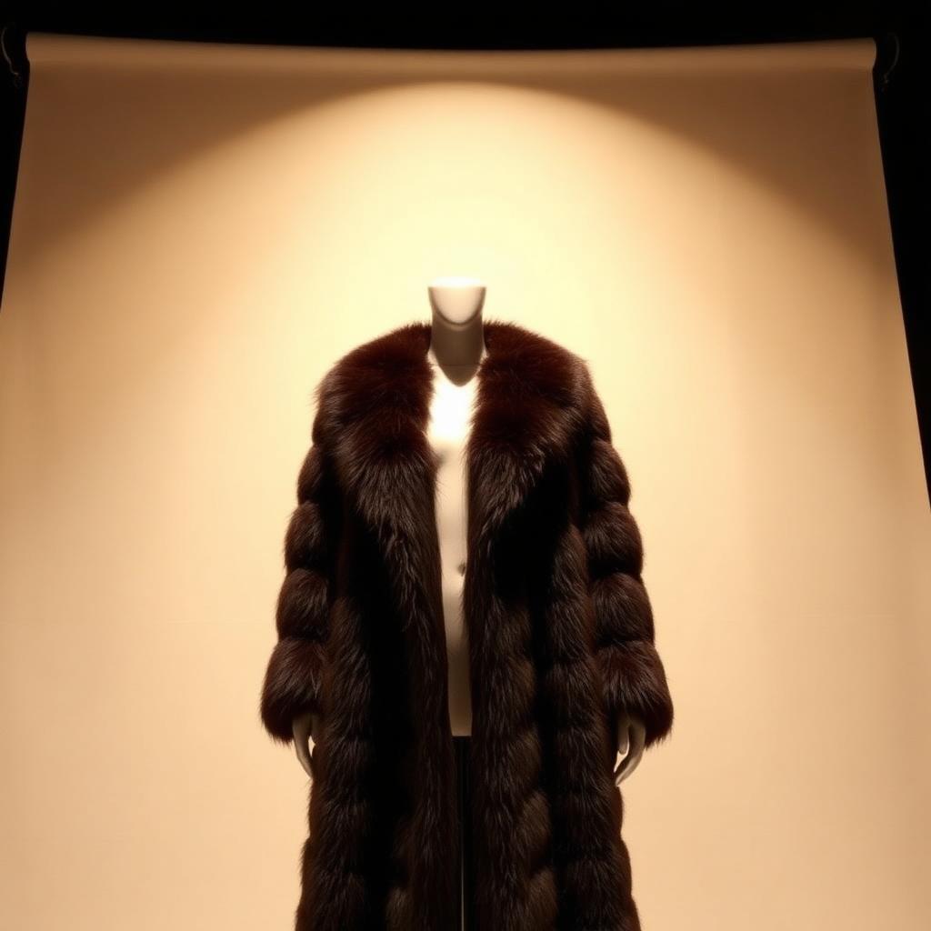 Longline Faux Fur Coat