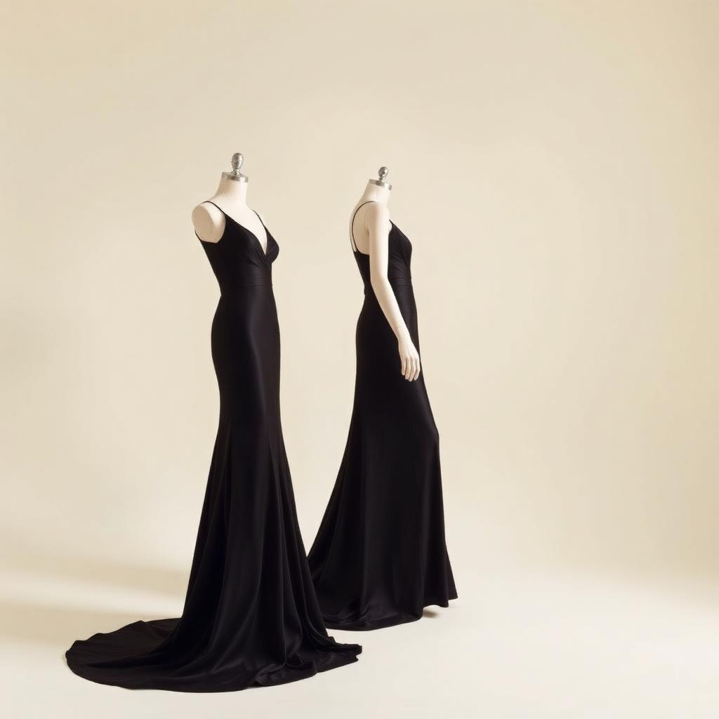 Noir Silk Gown