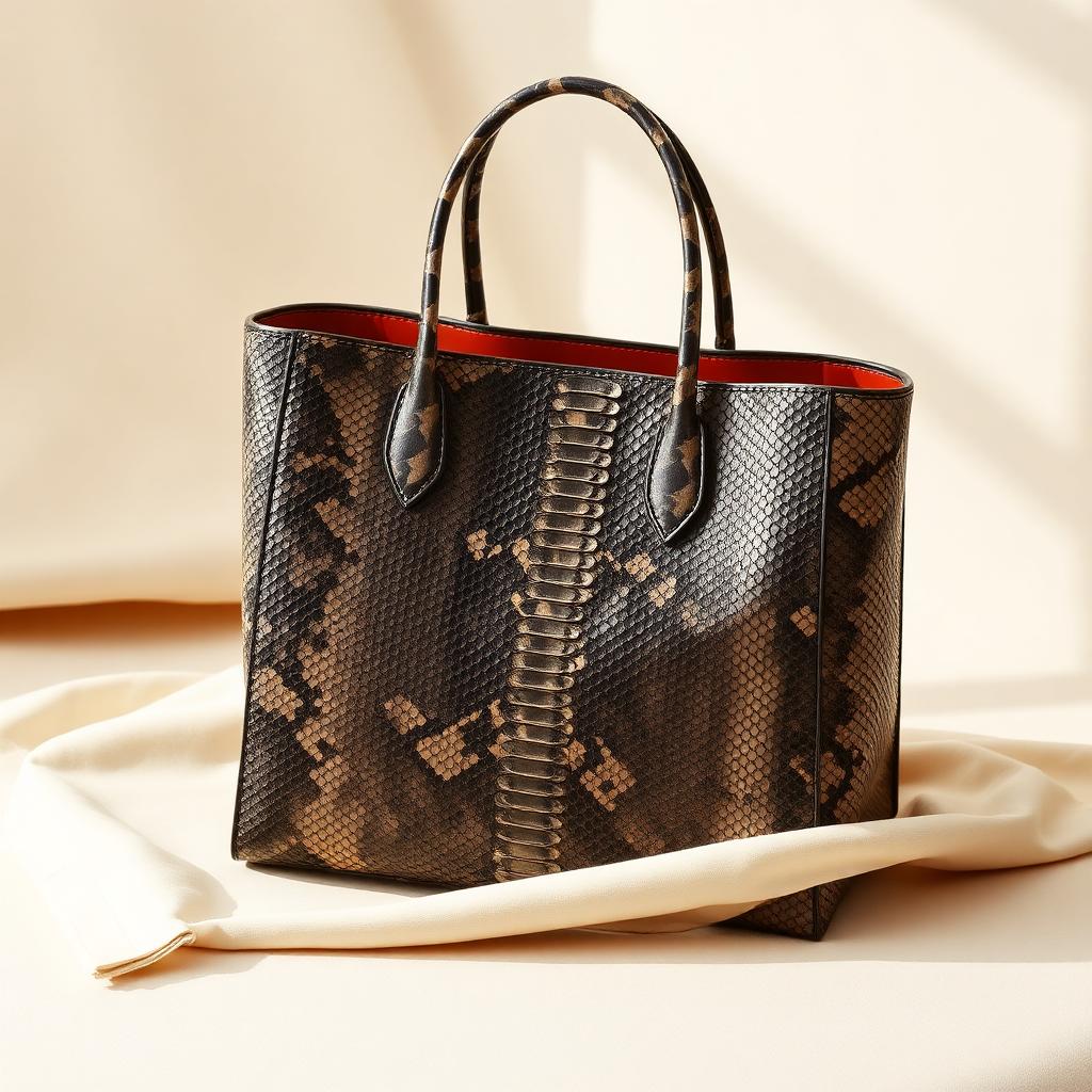 Python-Embossed Tote