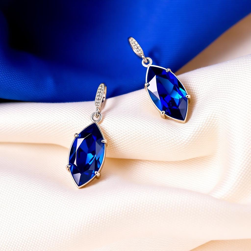 Sapphire Drop Earrings